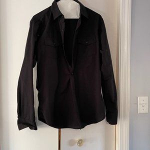 Button down pocketed blouse